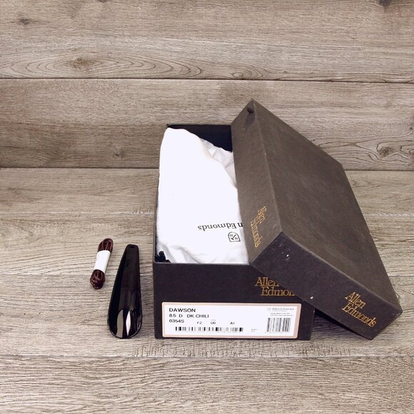 * NIB * $395 Allen Edmonds DAWSON 8.5 D Chili * Factory 2nds * add $15 new Trees main image 4